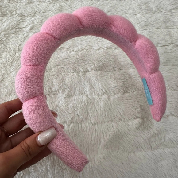 Makeup/ skincare trendy pink headband - Picture 3 of 5